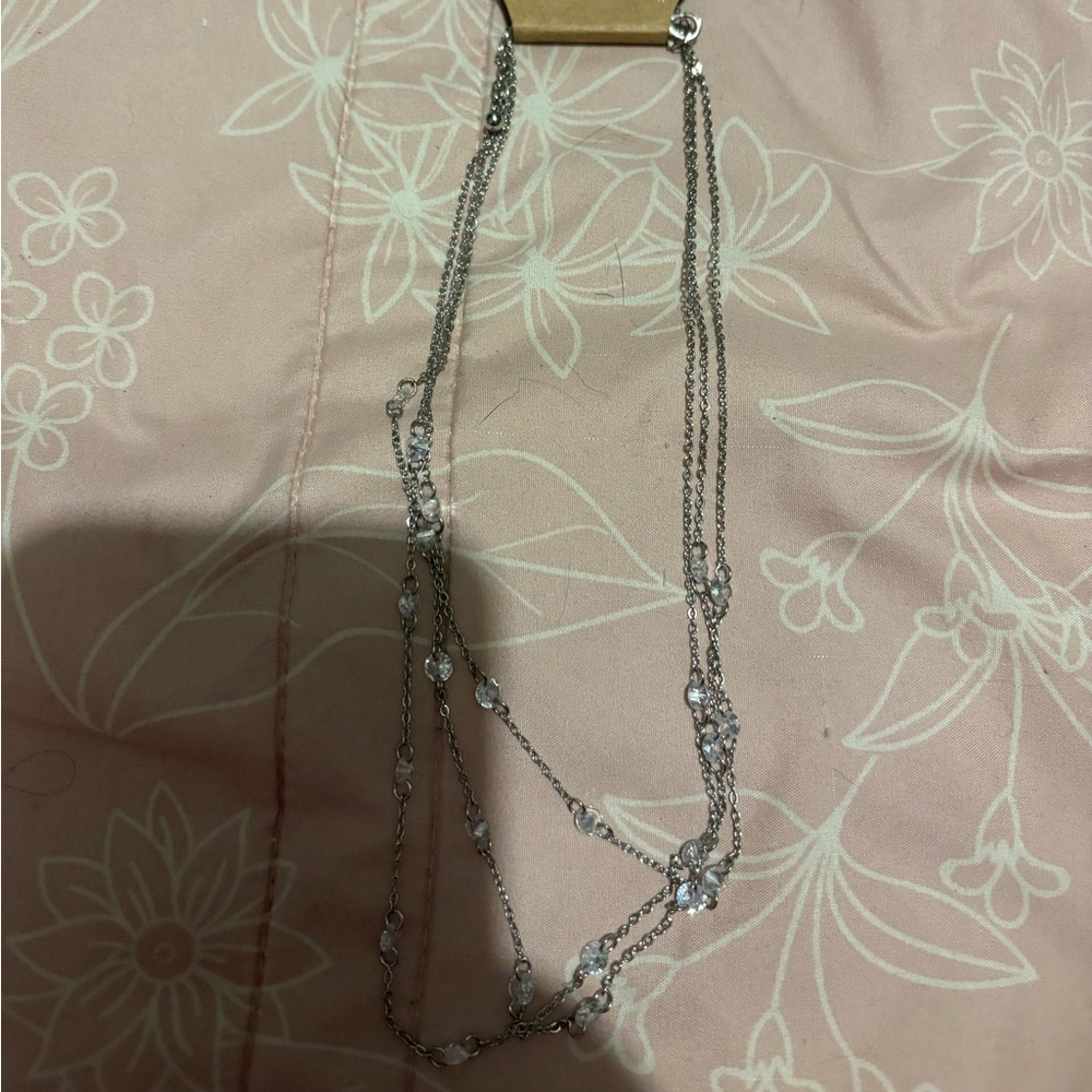 CZ Silver Necklace